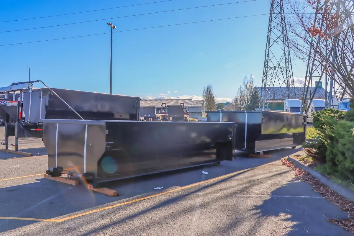 Roll-off dumpster ready for waste disposal at job site for Residential Dumpster Rental in Vista